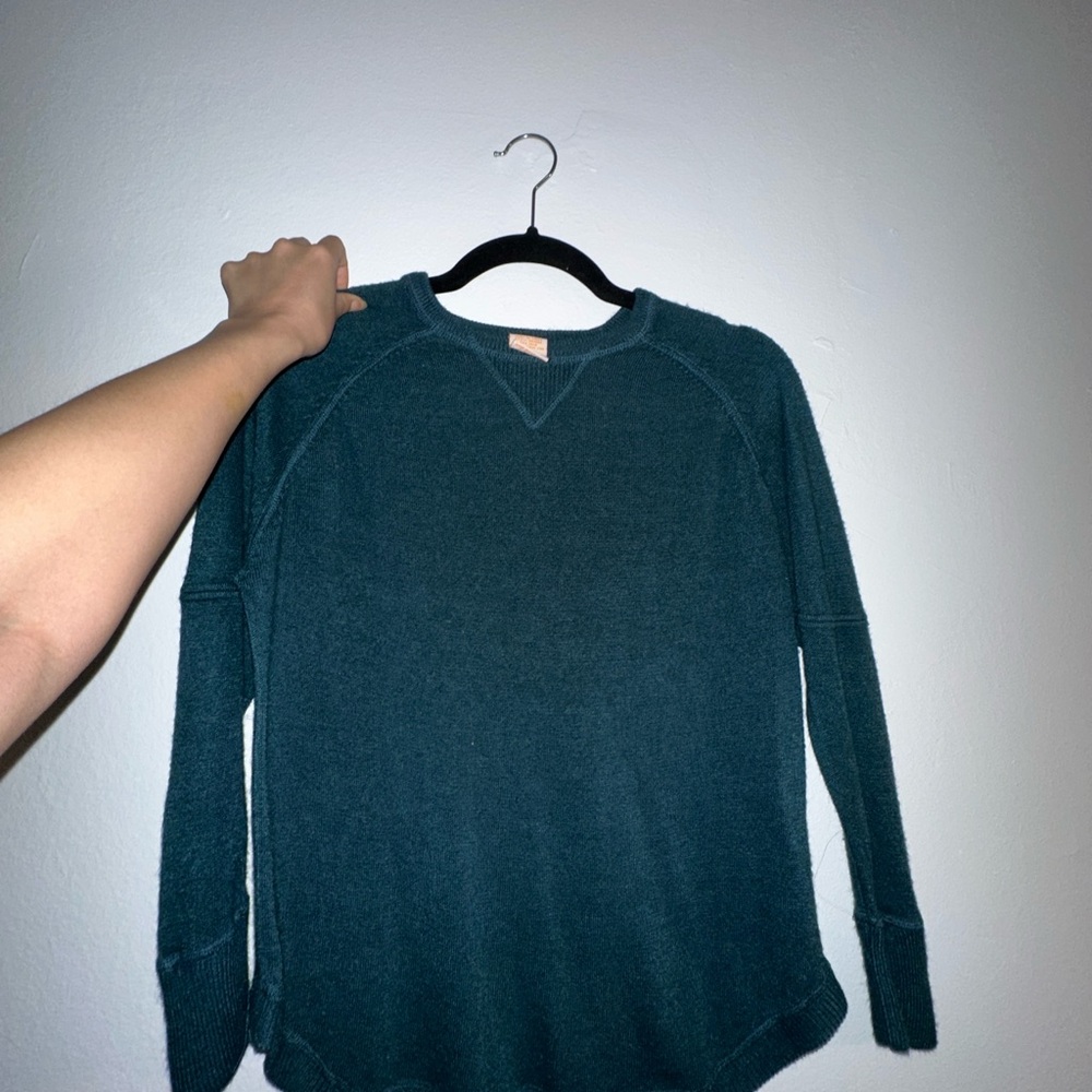 Sweet Romeo Blue Crew Neck Sweater